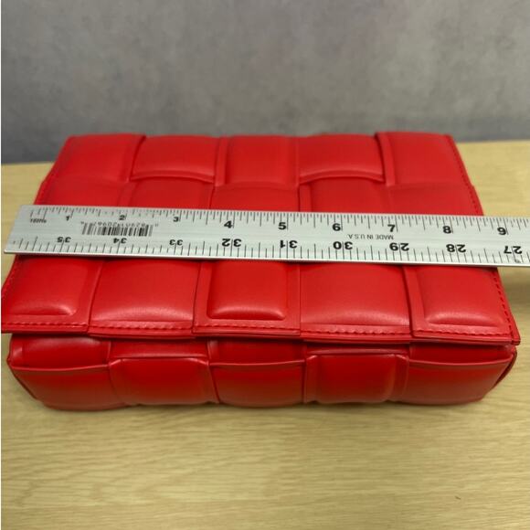 Glamorous Fancy Women Quilt MY ONE AND ONLY RED CHAIN BAG - Picture 13 of 14